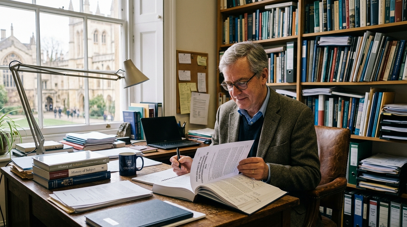 Researcher verifying academic conference legitimacy