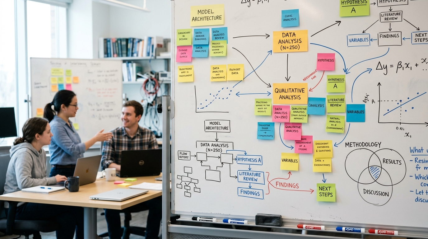 Detail View of Academic Brainstorming